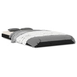 Bed Frame without Mattress Black 90x190 cm Solid Wood Pine
