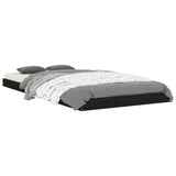 Bed Frame without Mattress Black 90x190 cm Solid Wood Pine