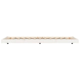 Bed Frame without Mattress White 90x190 cm Solid Wood Pine