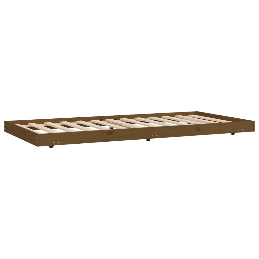 Bed Frame without Mattress Honey Brown 90x190 cm Solid Wood Pine