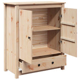 Highboard 83x41.5x100 cm Solid Wood Pine - Rear View