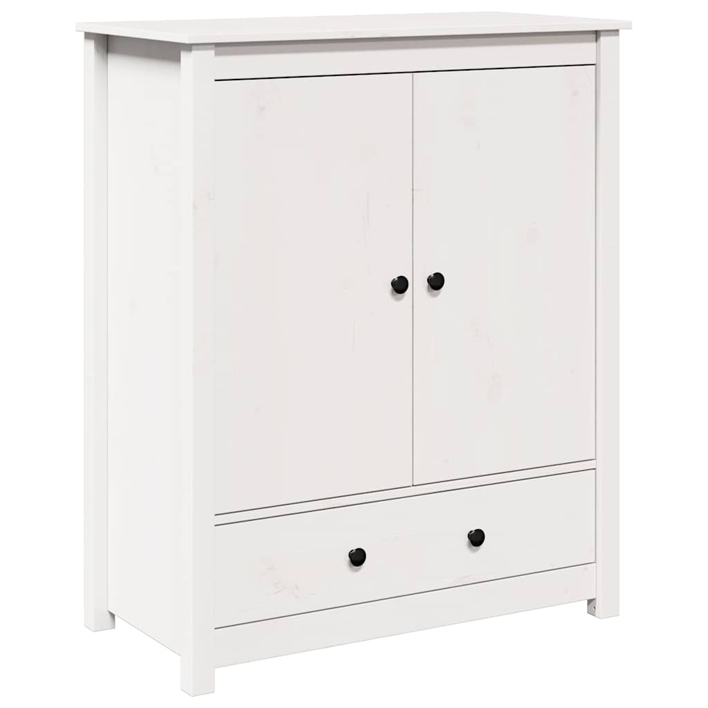 Highboard White 83x41.5x100 cm Solid Wood Pine