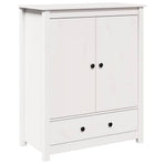 Highboard White 83x41.5x100 cm Solid Wood Pine