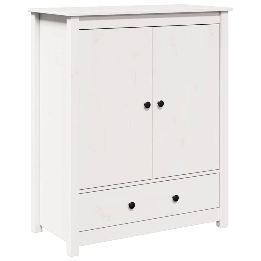 Highboard White 83x41.5x100 cm Solid Wood Pine