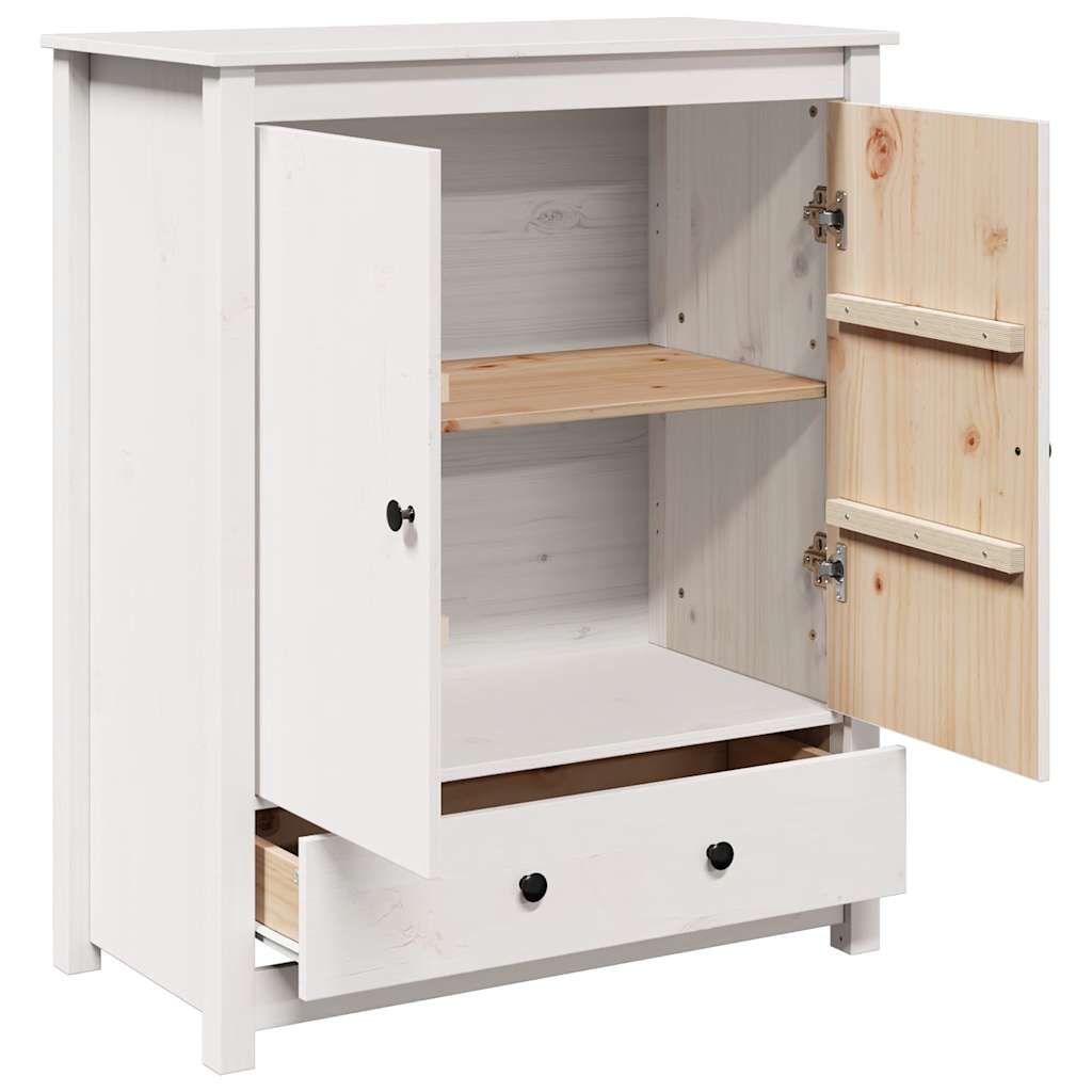 Highboard White 83x41.5x100 cm Solid Wood Pine