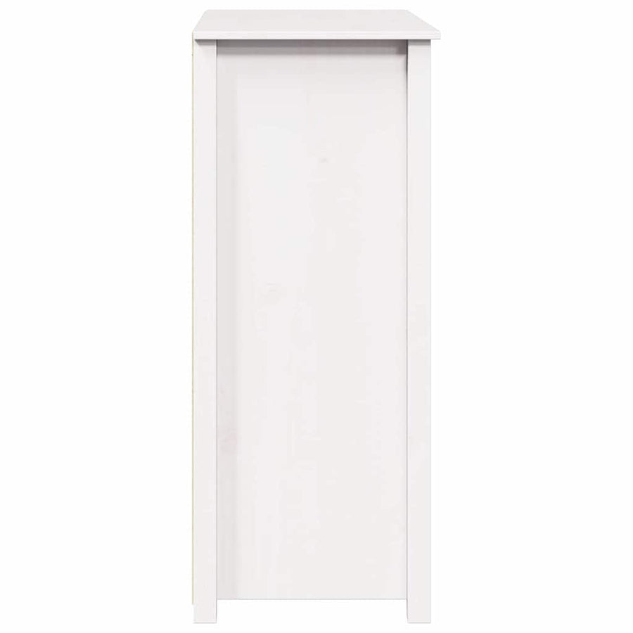 Highboard White 83x41.5x100 cm Solid Wood Pine