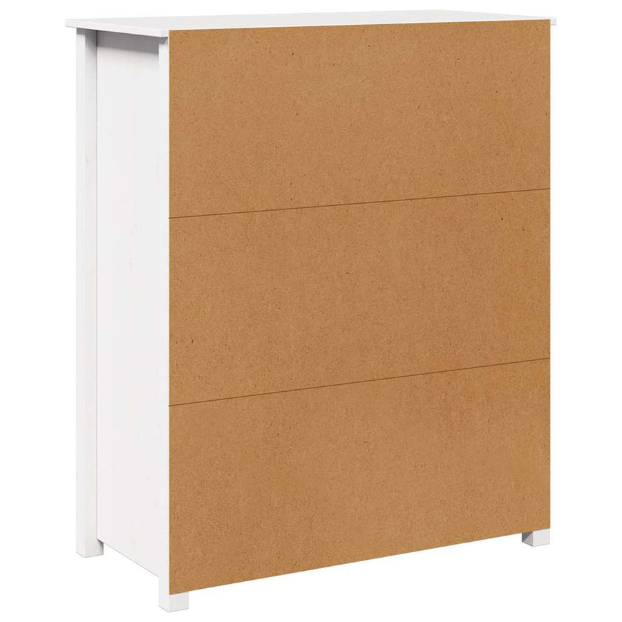Highboard White 83x41.5x100 cm Solid Wood Pine
