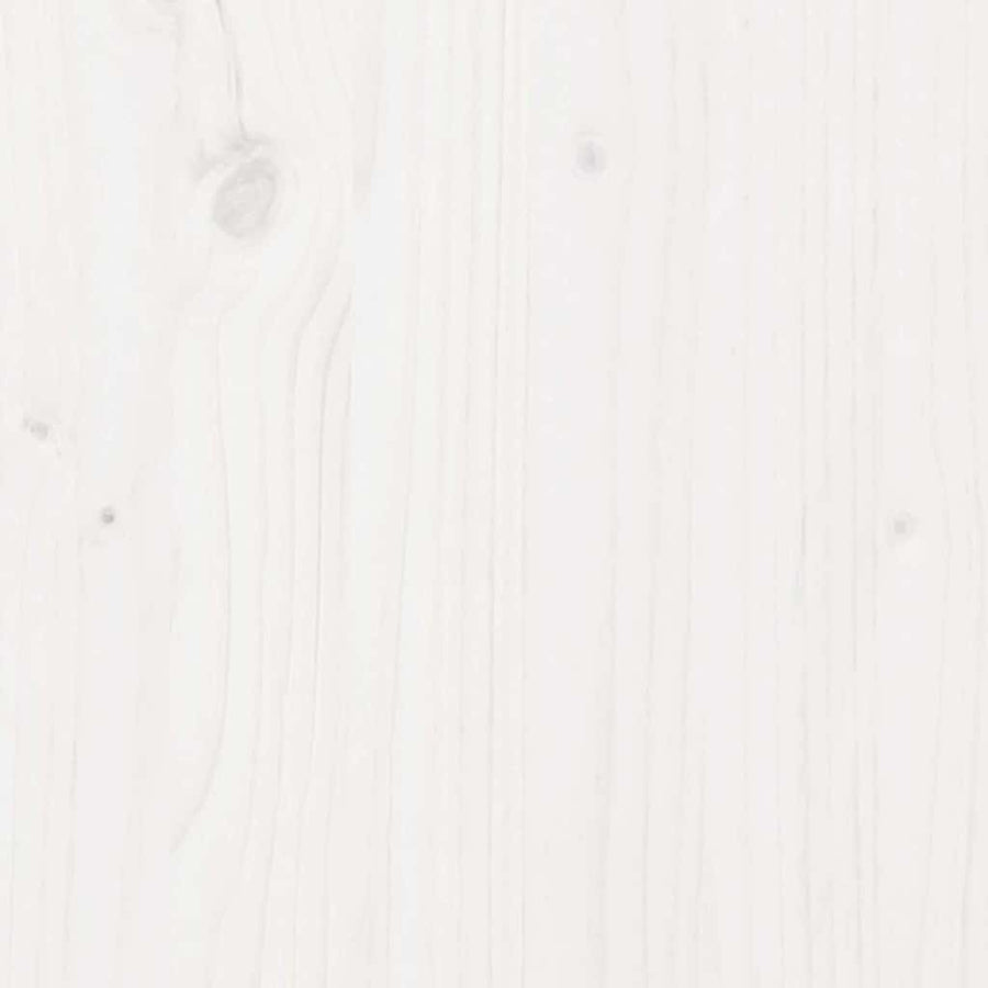 Highboard White 83x41.5x100 cm Solid Wood Pine