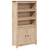 Highboard 80x35x154 cm Solid Wood Pine - Front View