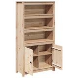Highboard 80x35x154 cm Solid Wood Pine - Rear View