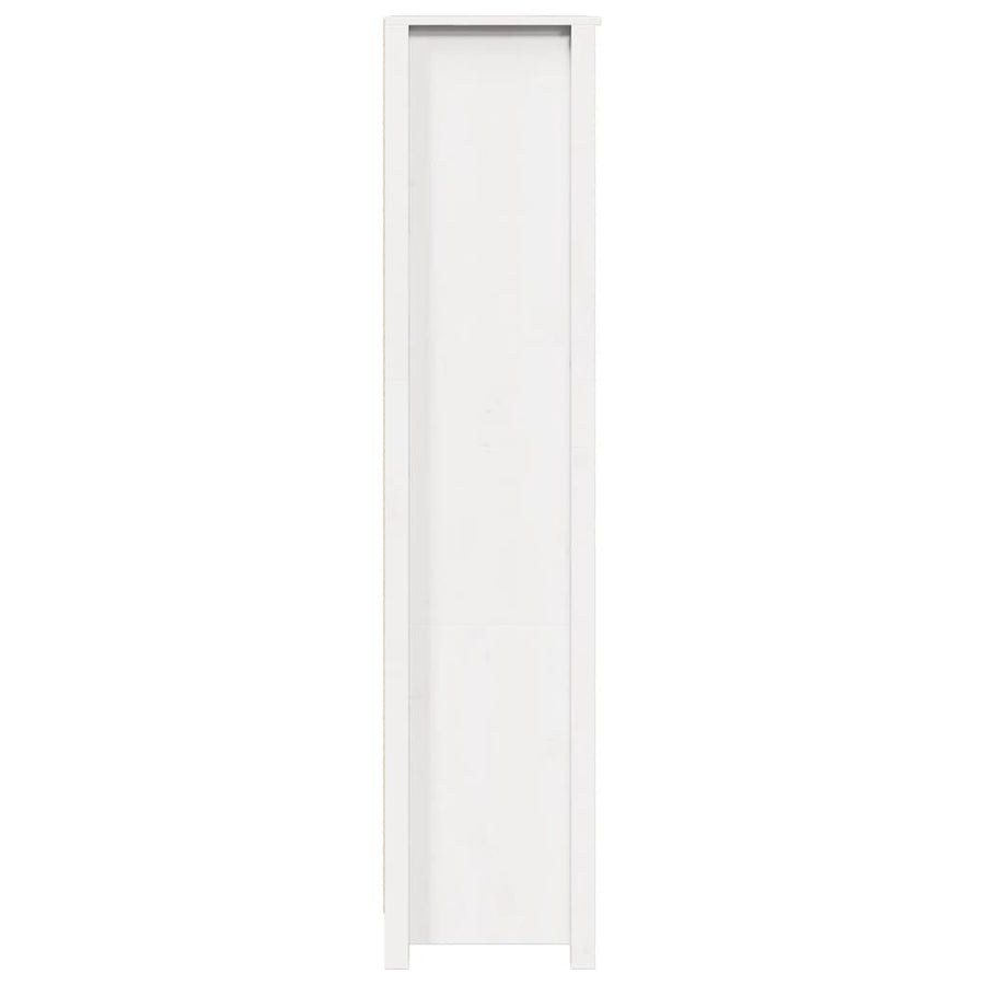 Highboard White 80x35x154 cm Solid Wood Pine