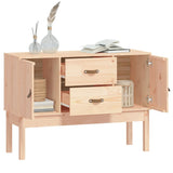 Sideboard 110x40x78 cm Solid Wood Pine - Top-Down View