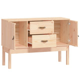 Sideboard 110x40x78 cm Solid Wood Pine - Rear View