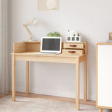 Desk 110x50x93 cm Solid Wood Pine - Side View