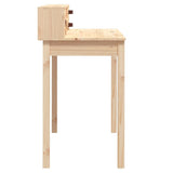 Desk 110x50x93 cm Solid Wood Pine - Close-Up Angle