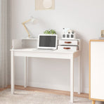 Desk White 110x50x93 cm Solid Wood Pine