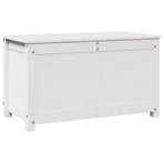 Storage Box White 80x40x45.5 cm Solid Wood Pine
