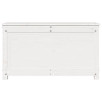 Storage Box White 80x40x45.5 cm Solid Wood Pine