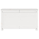 Storage Box White 80x40x45.5 cm Solid Wood Pine - 45-Degree Angle