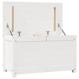 Storage Box White 80x40x45.5 cm Solid Wood Pine - Extra Image