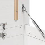Storage Box White 80x40x45.5 cm Solid Wood Pine - Extra Image