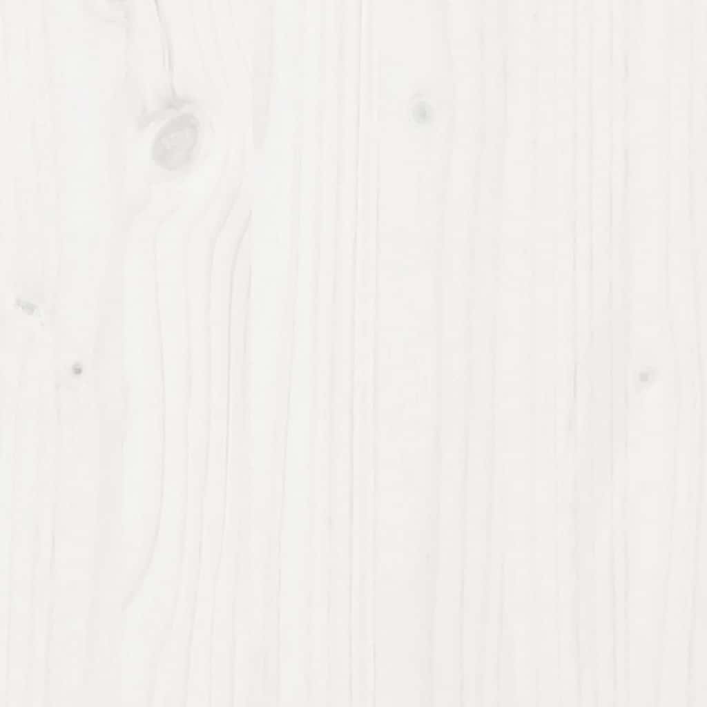Storage Box White 80x40x45.5 cm Solid Wood Pine