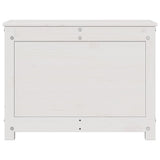 Storage Box White 60x32x45.5 cm Solid Wood Pine - 45-Degree Angle