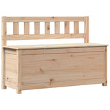 Bench 110x41x76.5 cm Solid Wood Pine - Front View