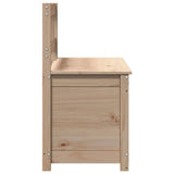 Bench 110x41x76.5 cm Solid Wood Pine - Rear View