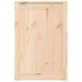 Laundry Box 44x44x66 cm Solid Wood Pine - Rear View