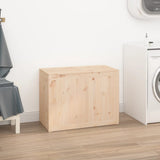 Laundry Box 88.5x44x66 cm Solid Wood Pine - Side View