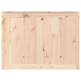 Laundry Box 88.5x44x66 cm Solid Wood Pine - Rear View