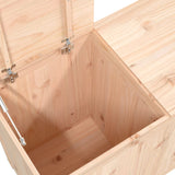 Laundry Box 88.5x44x66 cm Solid Wood Pine - Low Angle