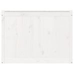 Laundry Box White 88.5x44x66 cm Solid Wood Pine