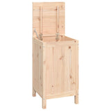 Laundry Box 44x44x76 cm Solid Wood Pine - Front View