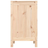 Laundry Box 44x44x76 cm Solid Wood Pine - Rear View