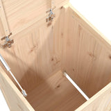 Laundry Box 44x44x76 cm Solid Wood Pine - Low Angle