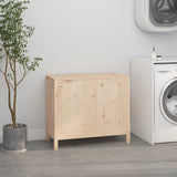 Laundry Box 88.5x44x76 cm Solid Wood Pine - Side View