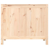 Laundry Box 88.5x44x76 cm Solid Wood Pine - Rear View