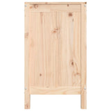 Laundry Box 88.5x44x76 cm Solid Wood Pine - Close-Up Angle