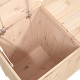 Laundry Box 88.5x44x76 cm Solid Wood Pine - Low Angle