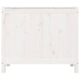 Laundry Box White 88.5x44x76 cm Solid Wood Pine