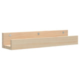 Wall Shelves 2 pcs 50x12x9 cm Solid Wood Pine - Side View