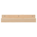 Wall Shelves 2 pcs 50x12x9 cm Solid Wood Pine - Top-Down View