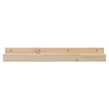 Wall Shelves 2 pcs 80x12x9 cm Solid Wood Pine - Top-Down View