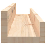 Wall Shelves 2 pcs 80x12x9 cm Solid Wood Pine - 45-Degree Angle