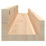 Wall Shelves 2 pcs 110x12x9 cm Solid Wood Pine - 45-Degree Angle