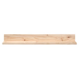 Wall Shelves 2 pcs 80x11x9 cm Solid Wood Pine - Side View