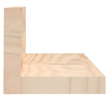 Wall Shelves 2 pcs 110x11x9 cm Solid Wood Pine