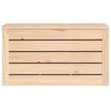 Storage Box 59.5x36.5x33 cm Solid Wood Pine - Rear View